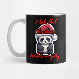 Funny Christmas Quote Panda Mug